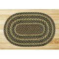 Earth Rugs EbonyIvoryChocolate Oval Rug 2123